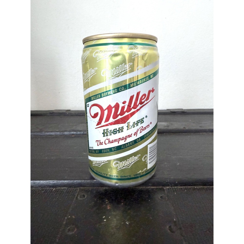 Vintage Miller High Life Beer Can Coin Bank Aluminum Piggy Bank
